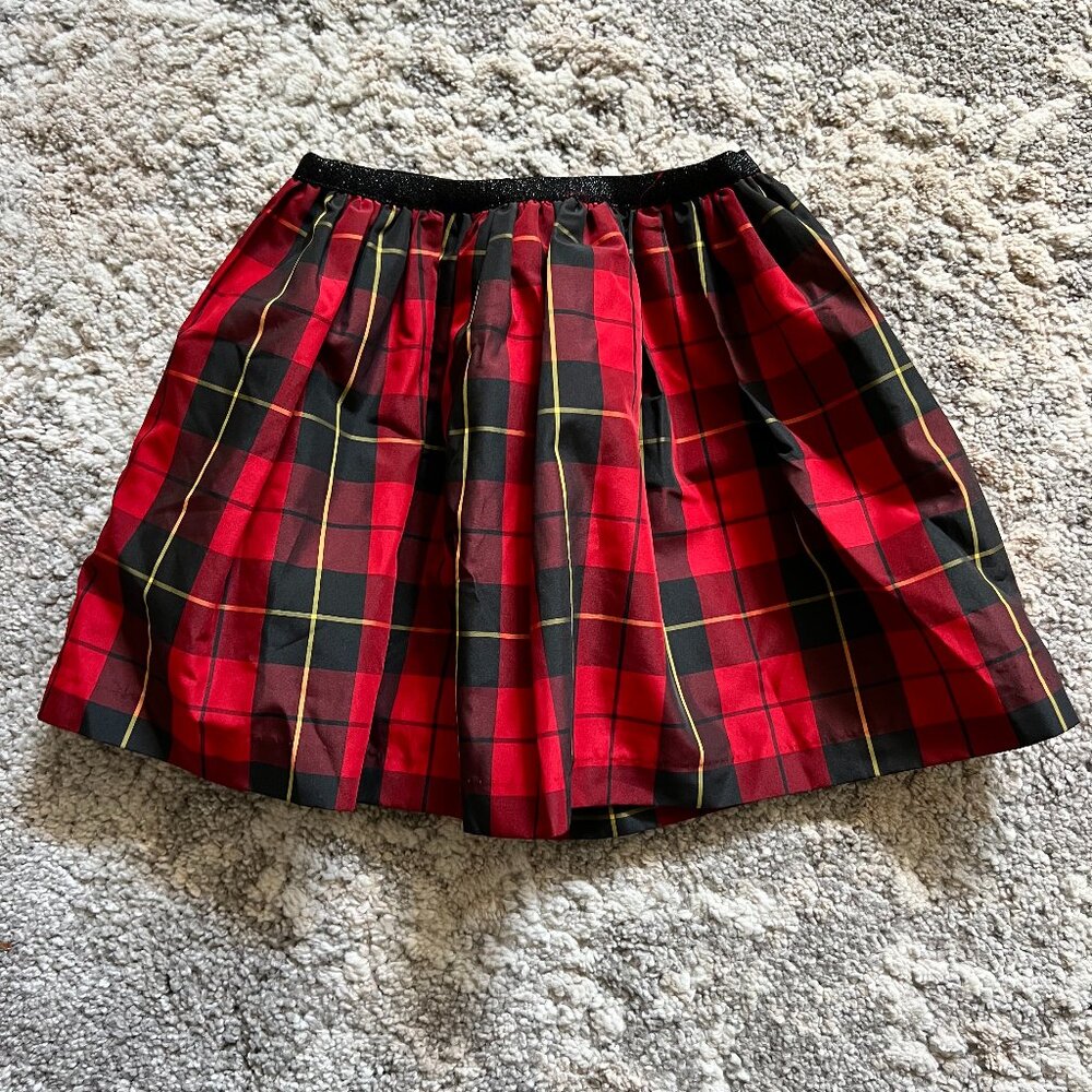 Polo Ralph Lauren Girls Red Plaid Skirt for Holiday Size 6X